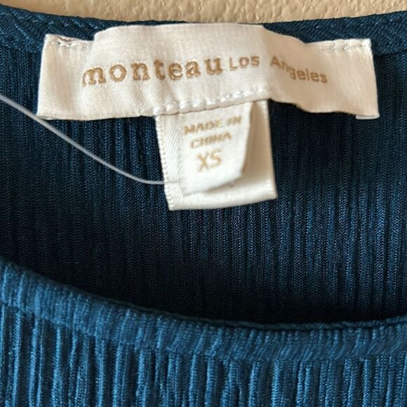 NEW Monteau Los Angeles Teal Dress - Picture 3 of 6